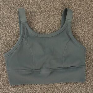 Offline by Aerie Ribbed Olive Green High Support Sports Bra